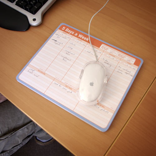 Tear away planner mousepad